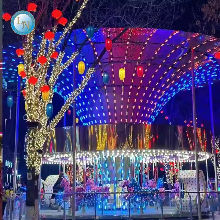 Outdoor Merry Go Round Carousel Rides - Luxury Carousel For Sale 4