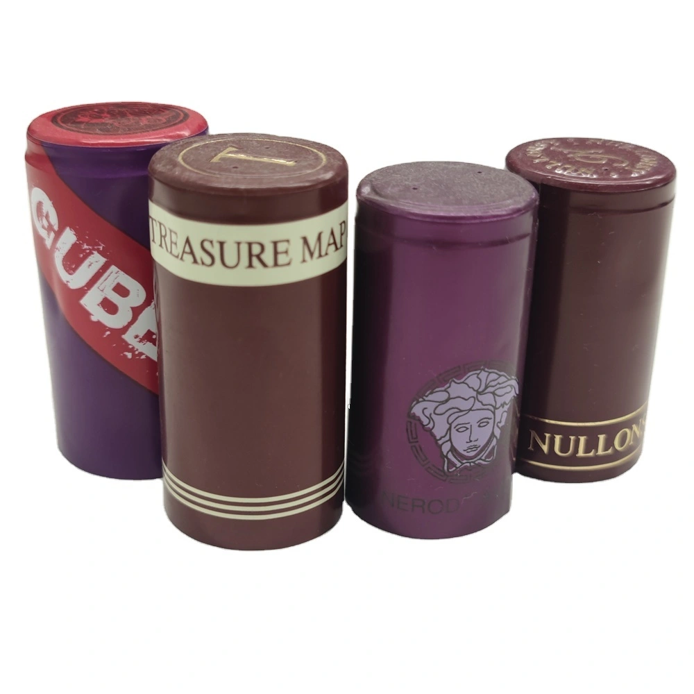 Custom Aluminum Wine Capsule - Standard Size, Clear with Print 1