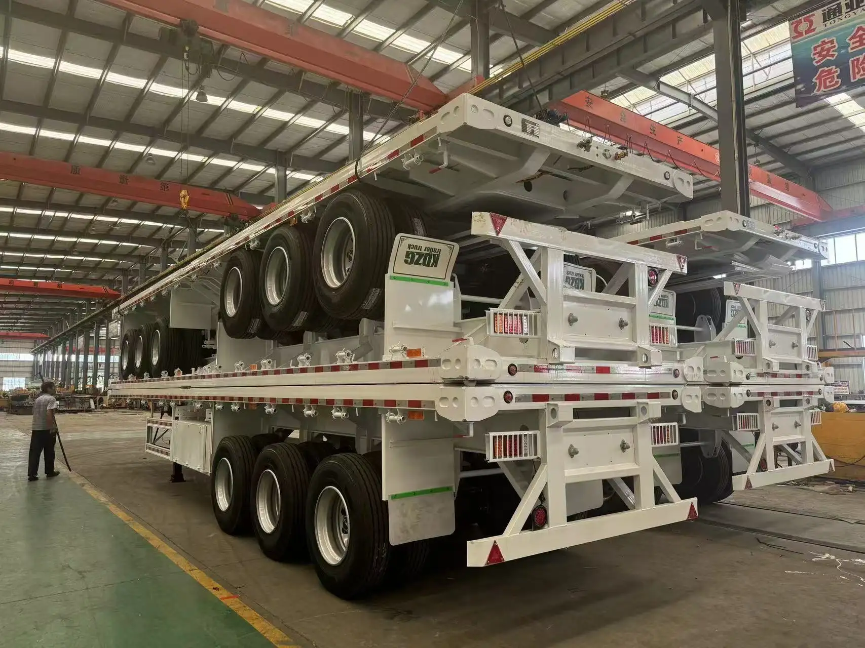 Flat Bed Trailer 28T - - KDZG Trailer Truck 3