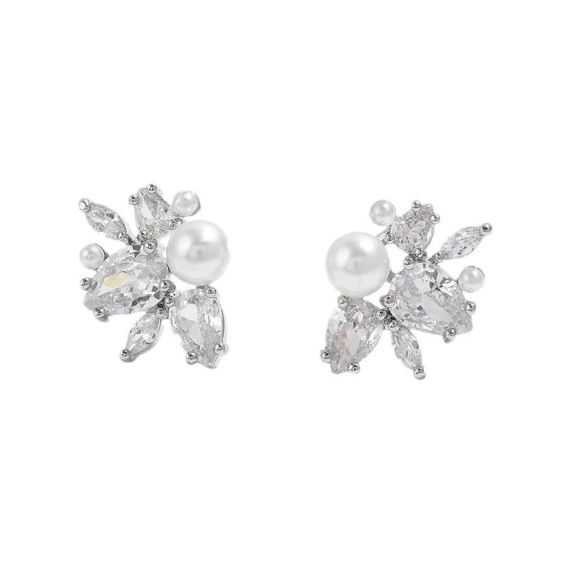 Exquisite Pearl Earrings,Fashionable And Personalized Style,New Flower Women's Wedding Jewelry Wholesale 1