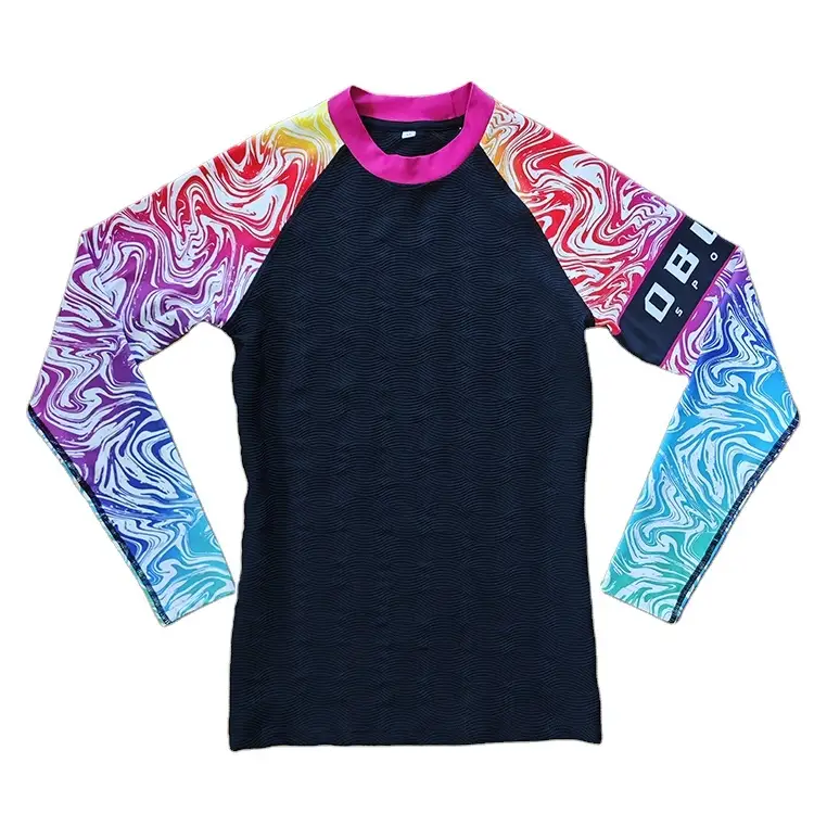 Snámha Trá Sublimation Chustaim Ard-deireadh Clóbhuailte Baselayer Gairmiúla Mma Giomnáisiam Spóirt Garda Rash 1