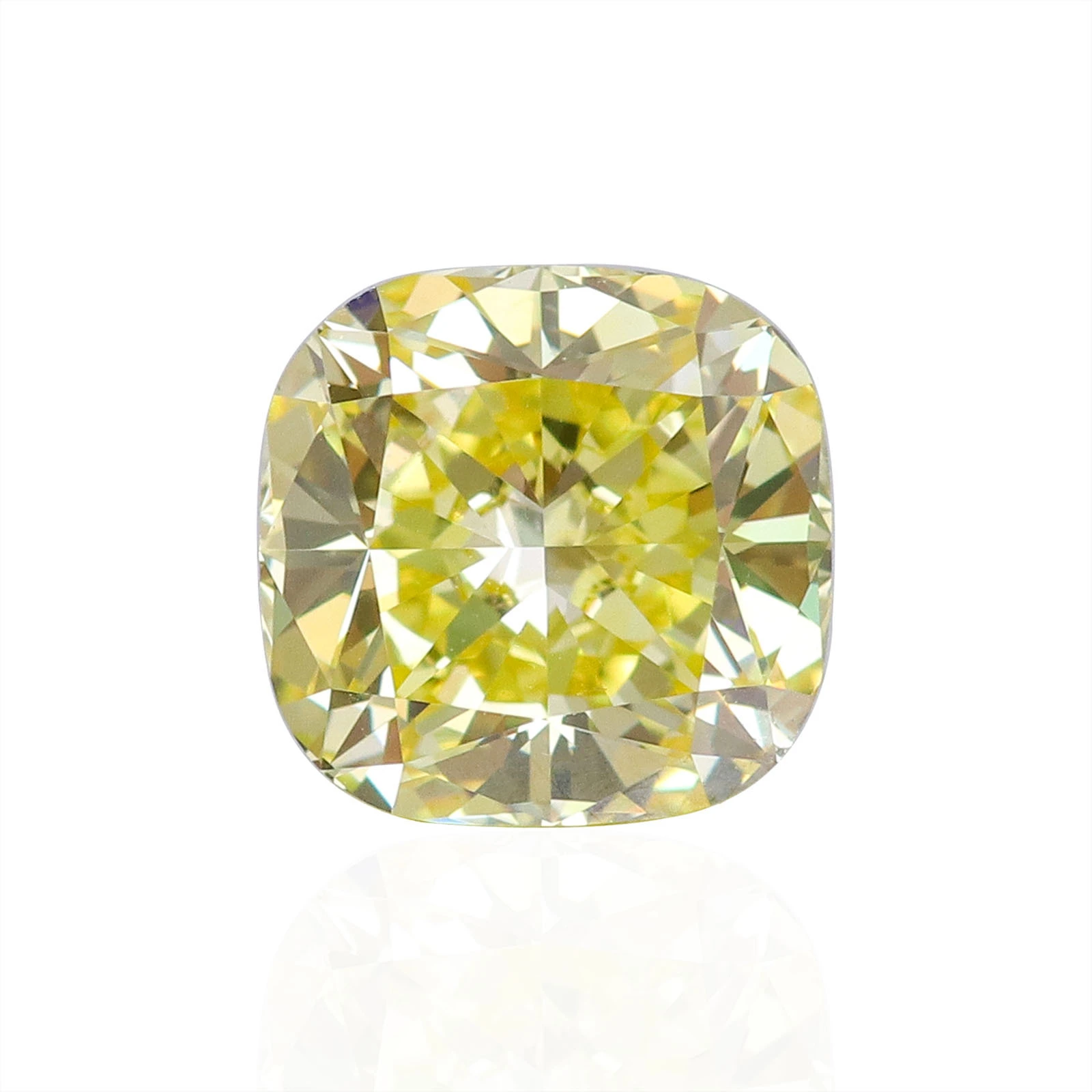 Wuzhou Gem Vivid Yellow Ideal Cushion Cut 1.00ct Lab Grown Diamond Hpht Cvd Loose Diamond 1