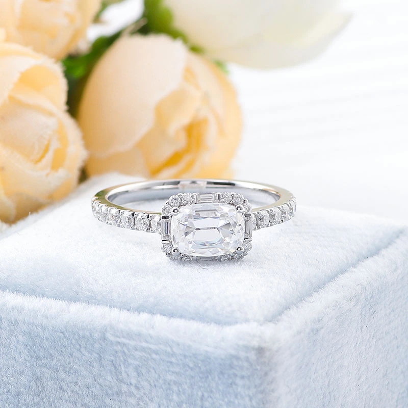 Fine Jewelry Classic Style Gold Ring For Women 18k 14k 10k Real Gold Vvs Halo Wedding Moissanite Ring For Women Engagement Party 1