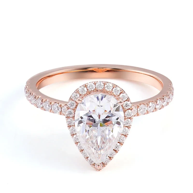 Pour les femmes de bijoux diamant cadeaux 3CT PEUR CUT JAUNE GOLI 1