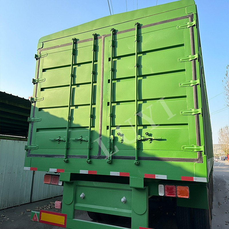 6 ejes 80ton 40ft semirrailer de tipo de cerca 6