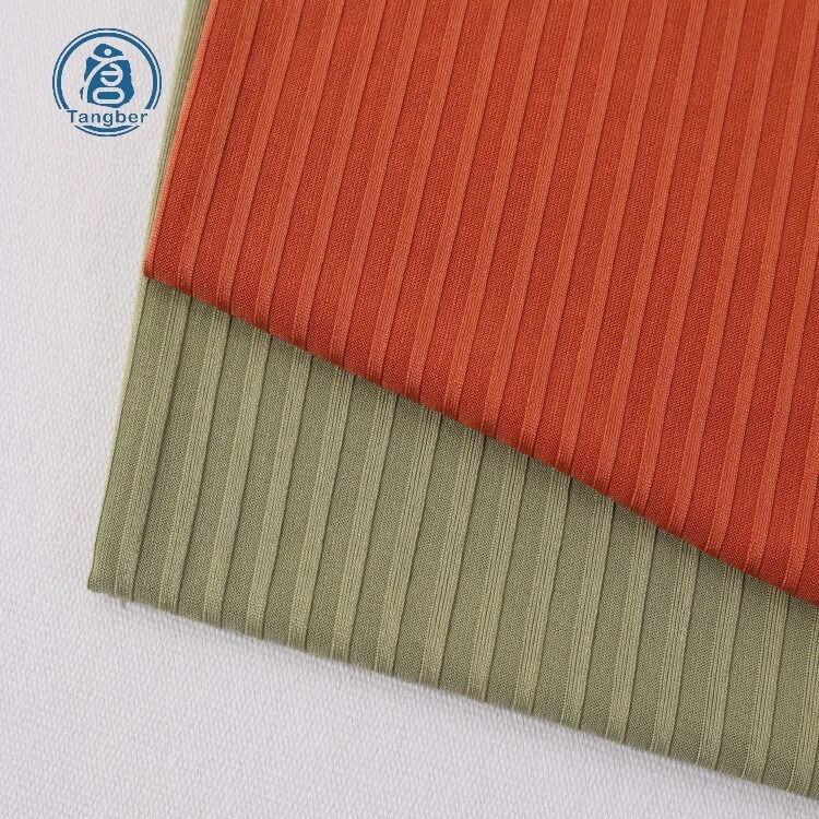 Milk Silk Fix Strip Eco-friendly Breathable Polyester 230GSM 8*5 CIT STRING TELA para trajes de baño de verano 1