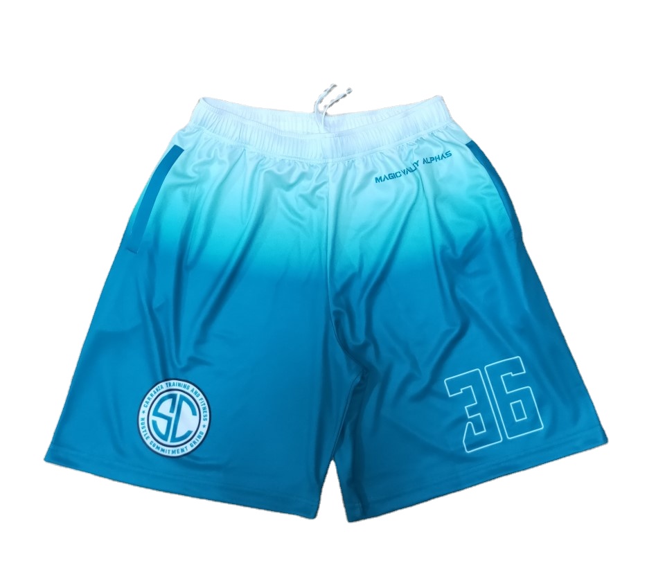 Shorts de futebol personalizados sublimados, MOQ baixo 1