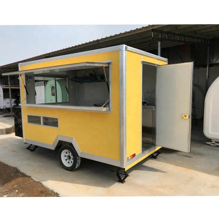 2025 American Popular Street Outdoor Fast Food Carts Crepe Food Truck Trailer avec Snack Mobile Kitchen Fully Equipment 2