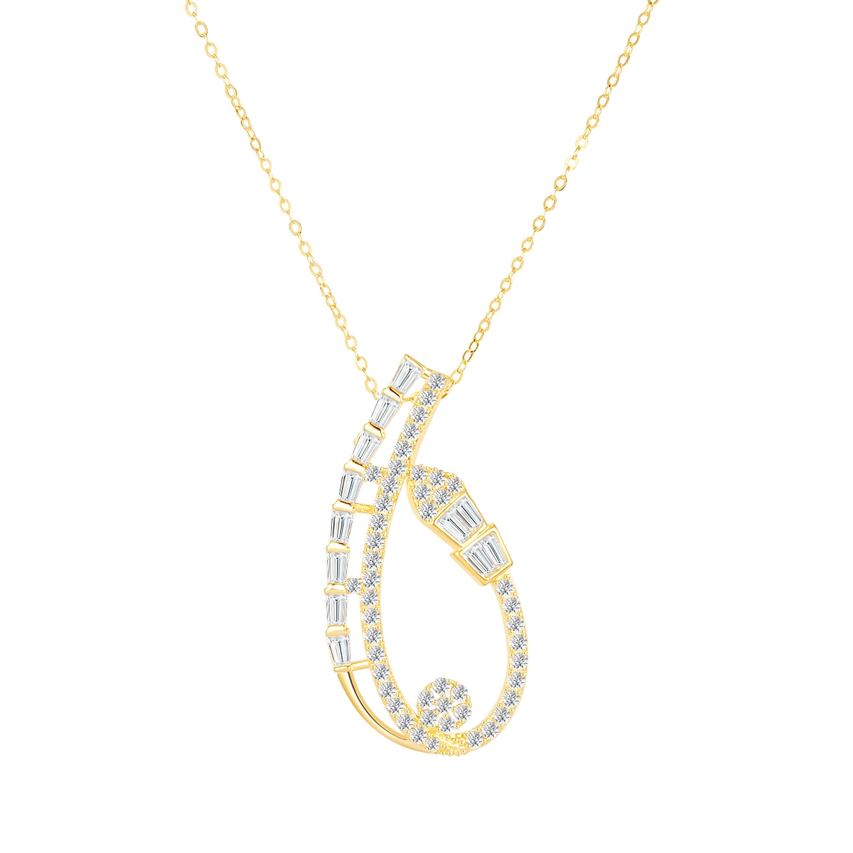 Eternal Metal Luxury 18k Solid Gold Snake Style Pendant Necklace High Quality Fine Jewelry Fashion Accessory 1
