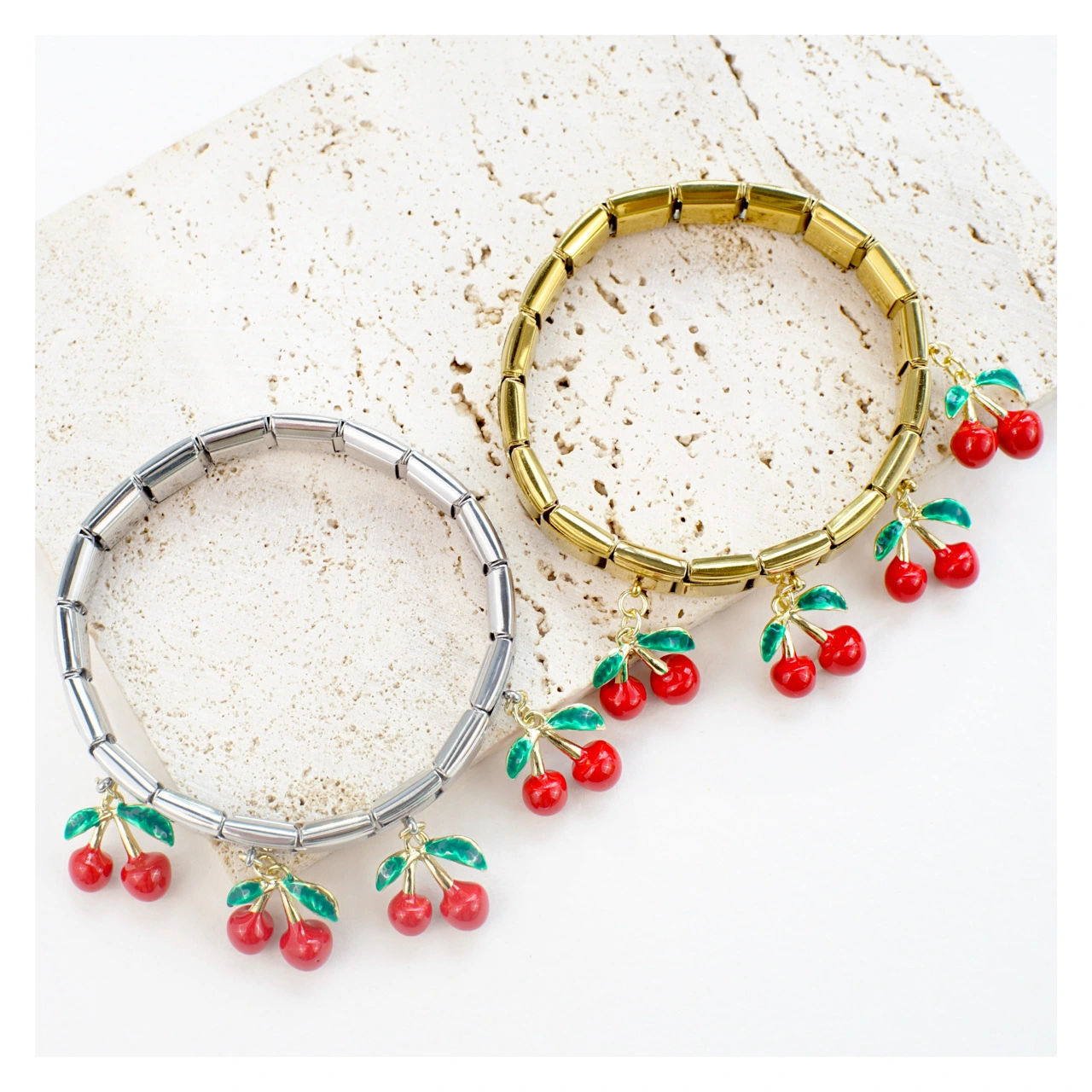 New Italian Style Modular Bracelet Series Cherry Bracelet Series Personalized Styling Assembly Chain 1