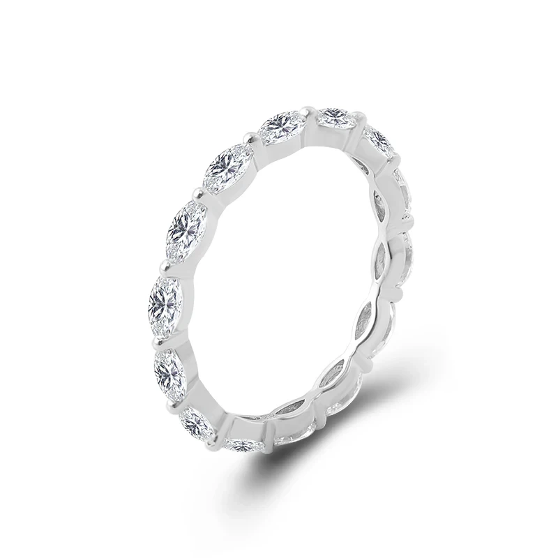 Best Selling Custom Style 14k White Gold Ring Marquise Cut Diamond Ring For Women 1