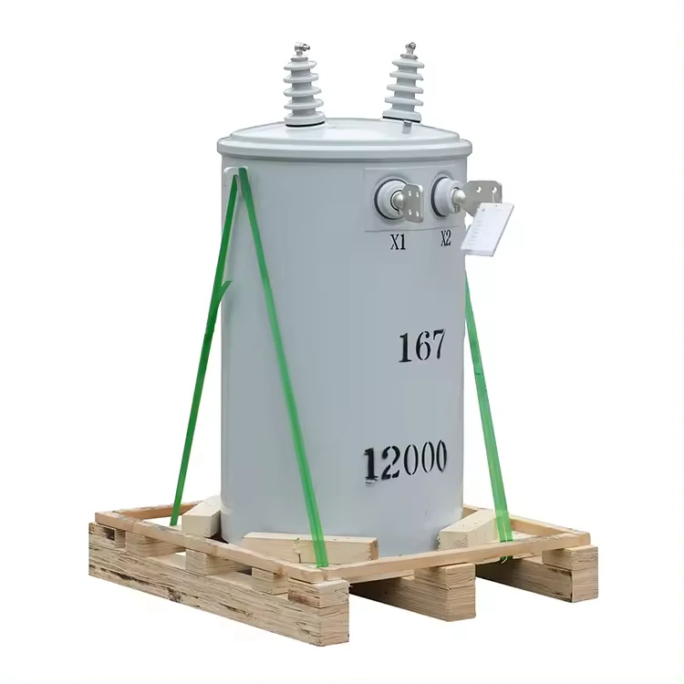 Transformador monofásico montado en poste 15 kVA-167 kVA 13,8 kV 34,5 kV 1