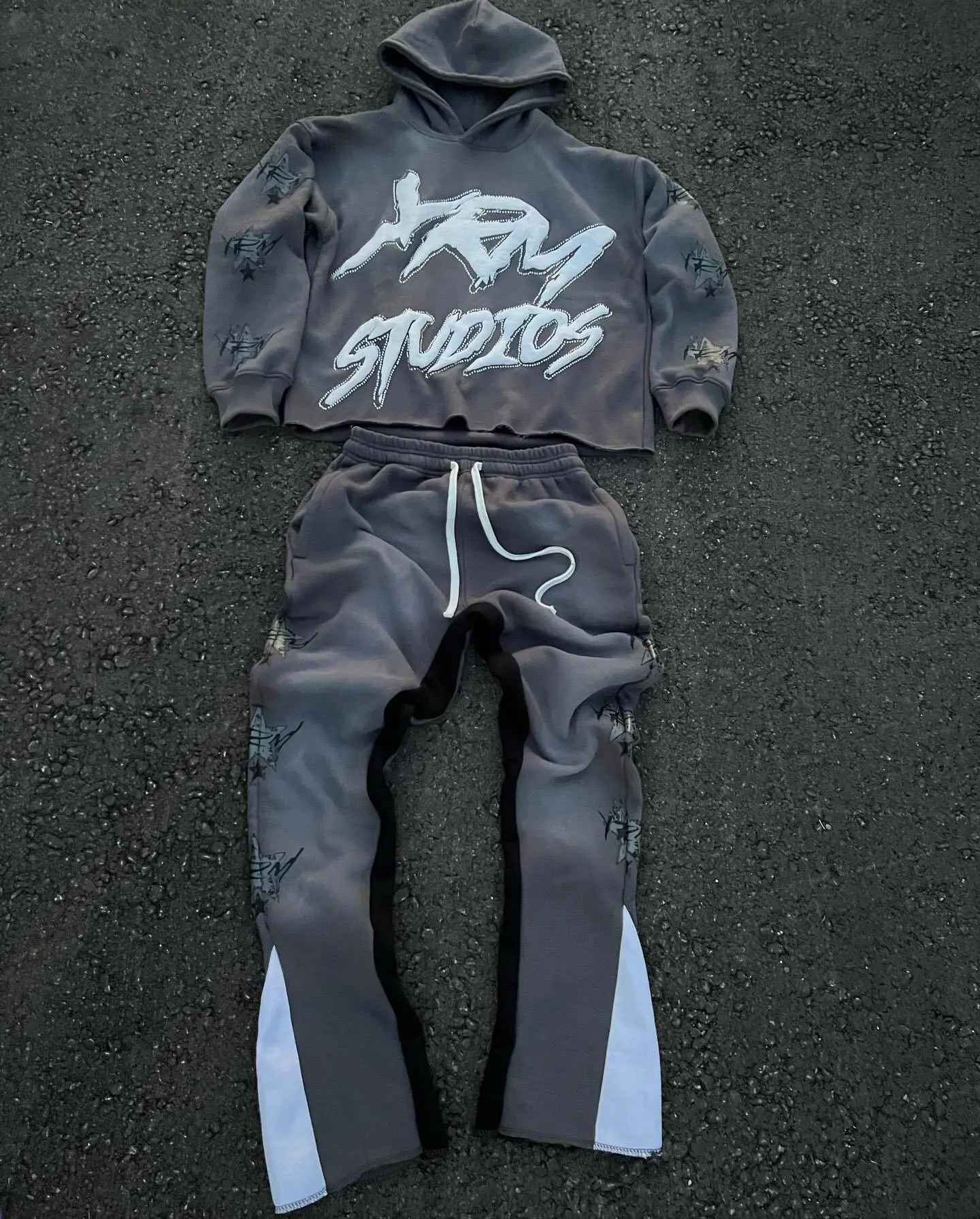 Logotipo personalizado Pantalla de invierno Pantalla de puro street Swear Sweat Sweat para hombres 1