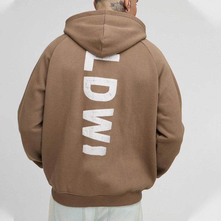High Quality Graphic Puff Print Hoodies Custom Logo Heavy Weight 400 Gsm Luxury Cropped 100% Cotton Zip Up Hoodie Men 1
