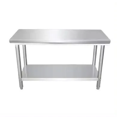 Stainless Steel Customized Work Table Adjustable Height Commercial Restaurant Workbench Furniture 4