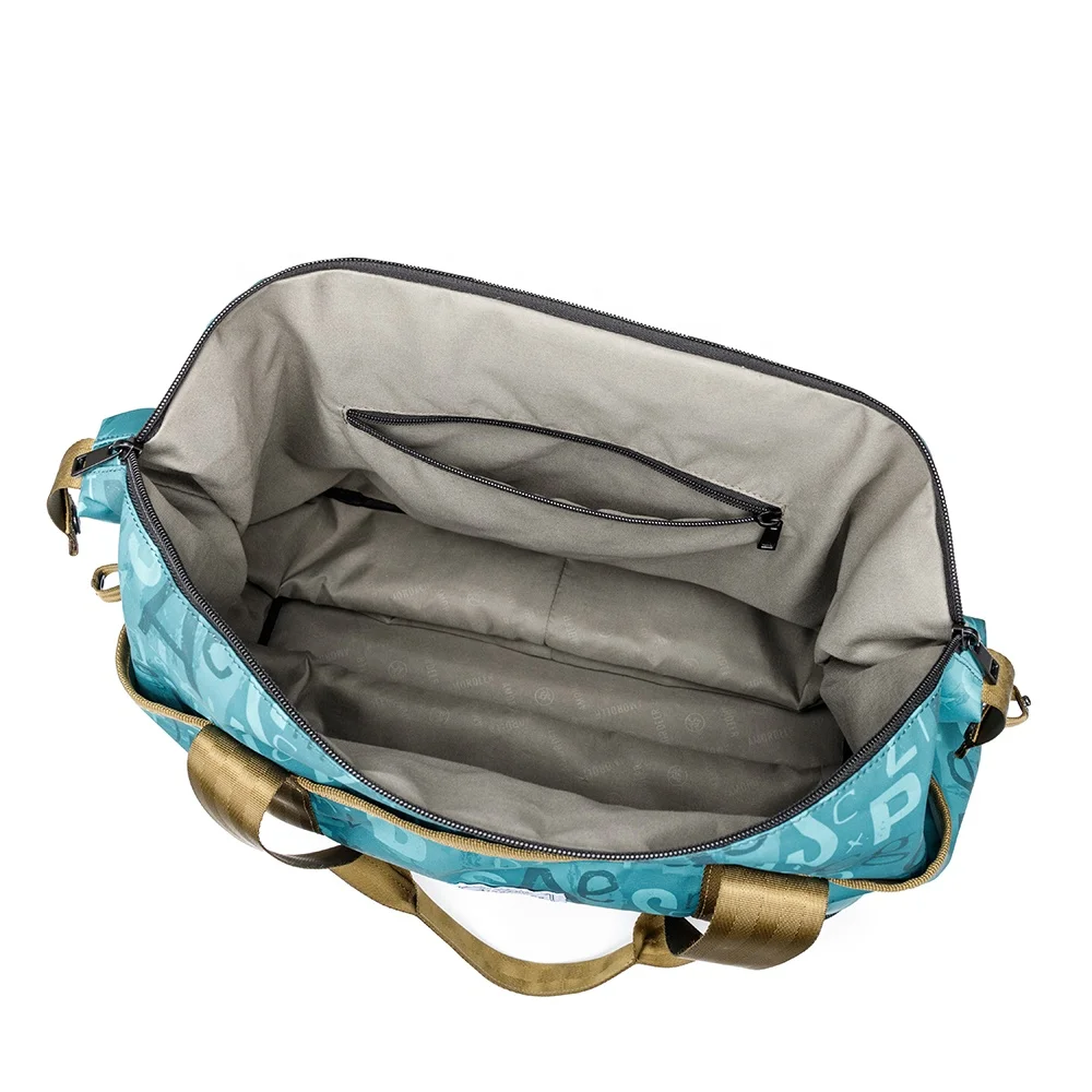 With Double Layer Extension Wheeled Travel Luggage Bags Weekender Travel Tote 5