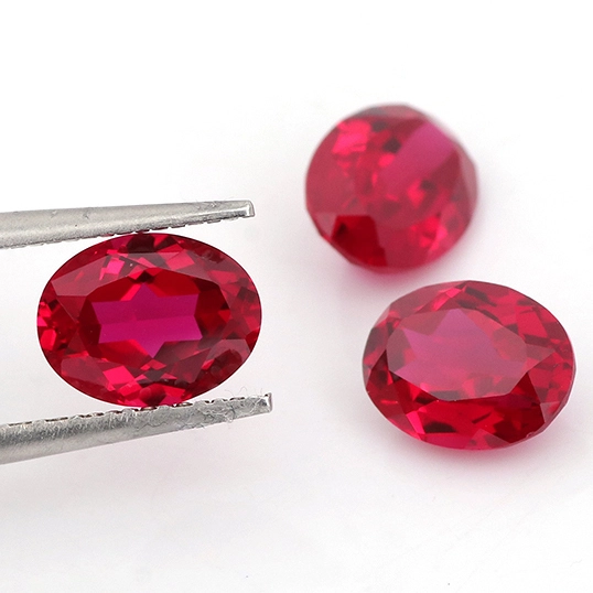 Gemstone Rubi Lab Grown Ruby Gemstone Vivid Red Loose Ruby Stone For Fine Jewelry 1
