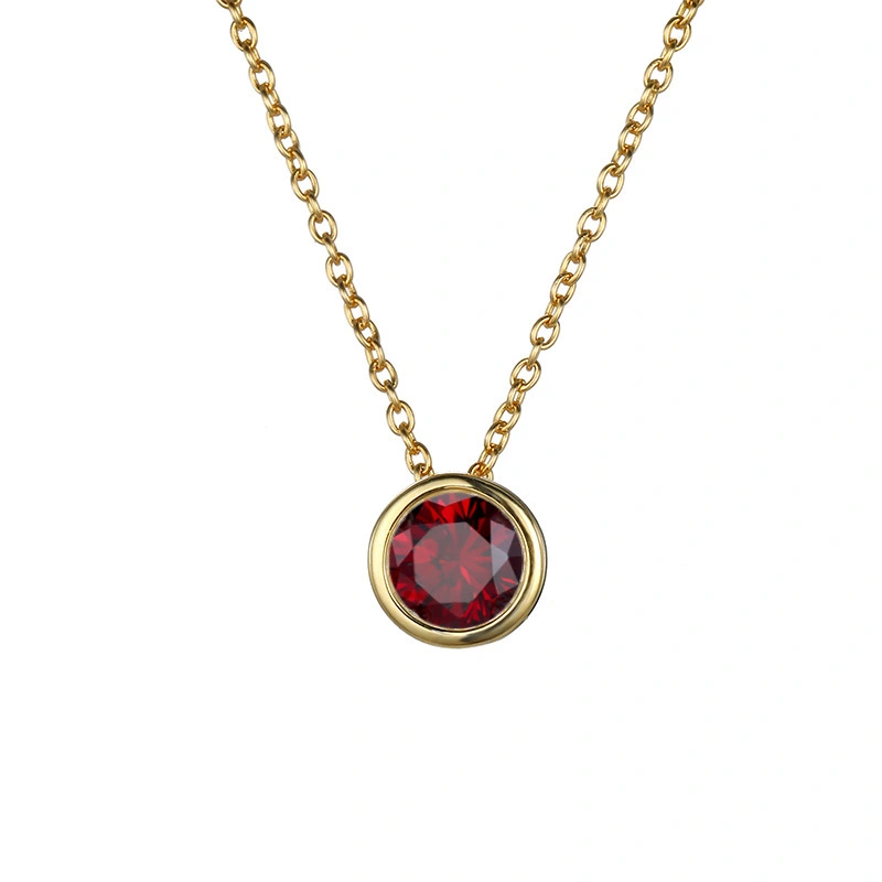 Light Luxury Short Style Diamond Inlaid Necklace Versatile Titanium Steel Lock Bone Chain Pendant 1