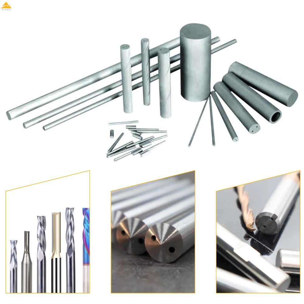 Tungsten Carbide Rods Bars, Solid Carbide Rod Price - K10 / K20 Caribde Rod Single Hole 1
