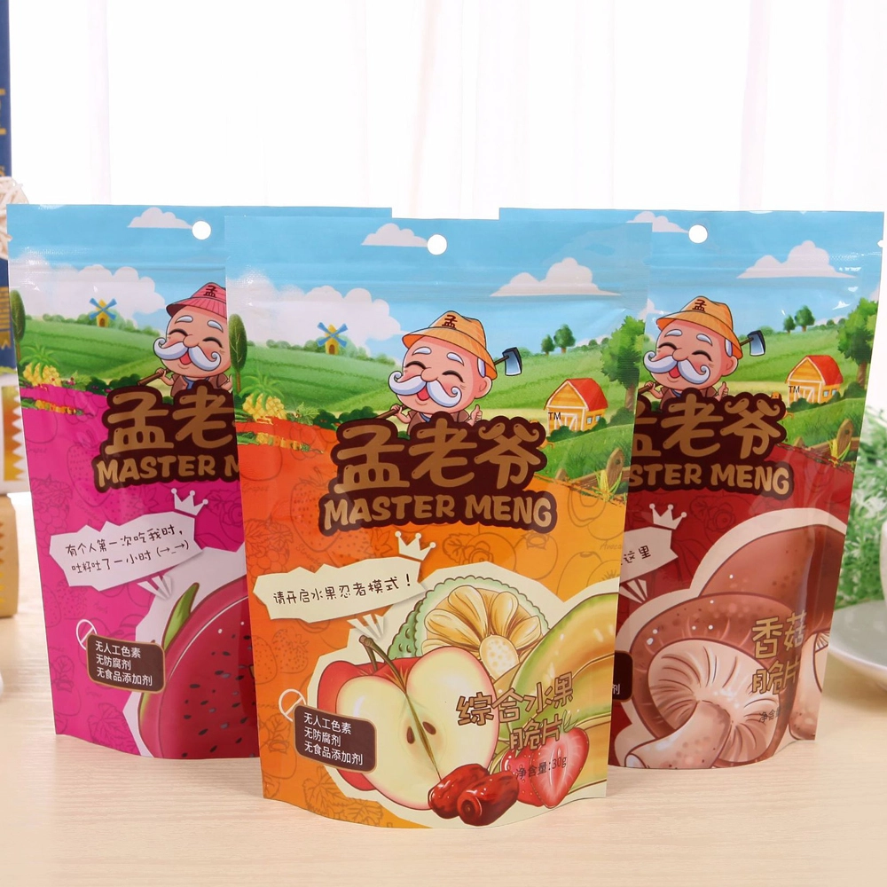 Custom Eco Friendly Biodegradable Food Packaging Mylar Food Dried Fruits Packaging Pouches 1