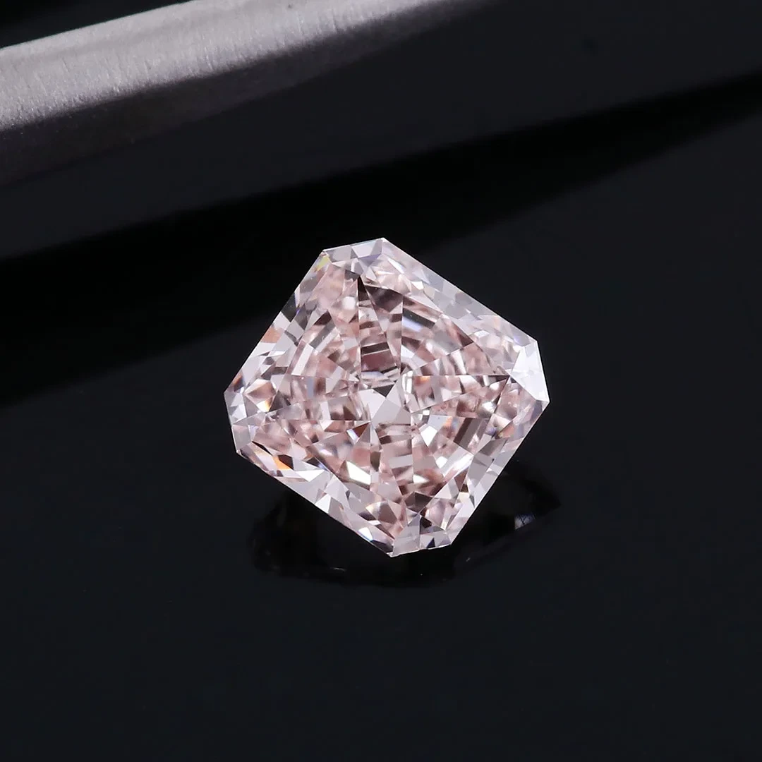 Diamantes de laboratorio Precio al por mayor 1.09ct radiante radiante brillante sakura fantasía rosa rosa suelto cvd laboratorio de laboratorio para anillo 1