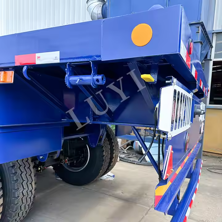 3-Axle 60-100T Container Cargo transportation Flatbed Trailer 5