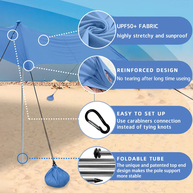 Windproof Beach Tent Taylon Quick Automatic OpeningDealer 5
