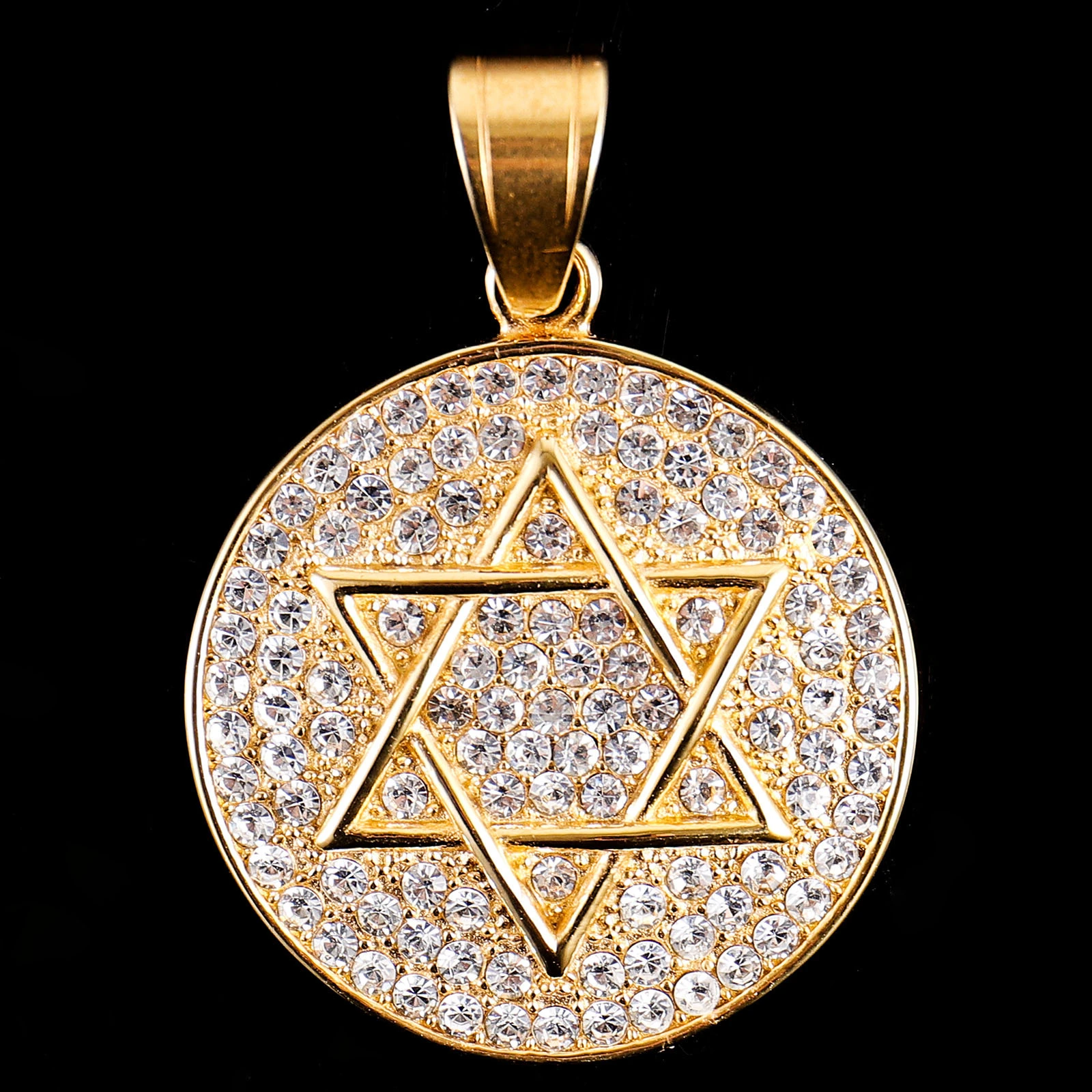 Customer Pendant Design Big Hip Hop Style Real Ice Out Moissanite Silver 925 With Gold Plated In Stock Hip Hop Men Pendant High 1