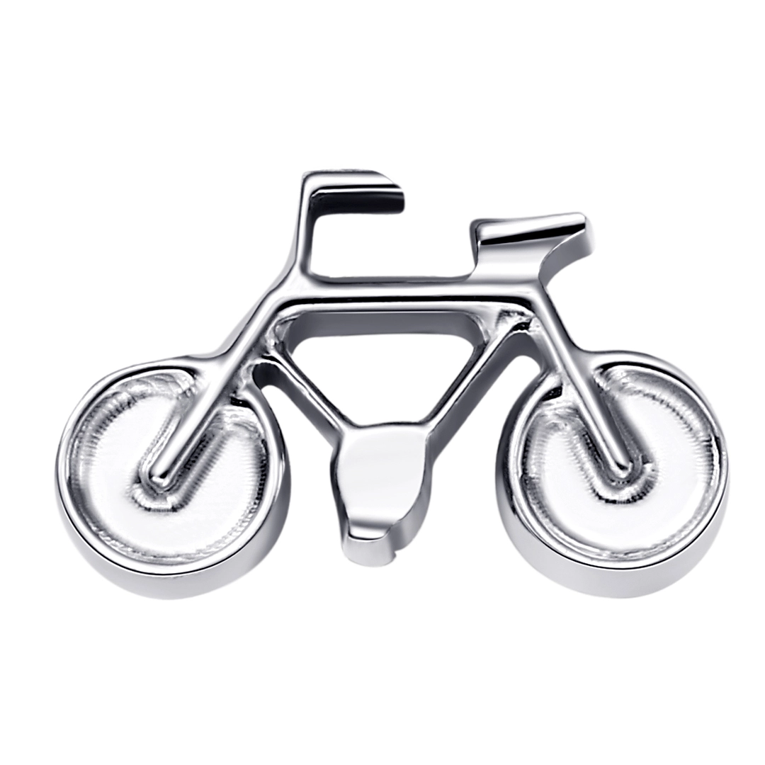 Silver Bicycle Eternal Metal Astm F136 Titanium Implated Threadless Top Earring Labret Earring Piercing Jewelry 1