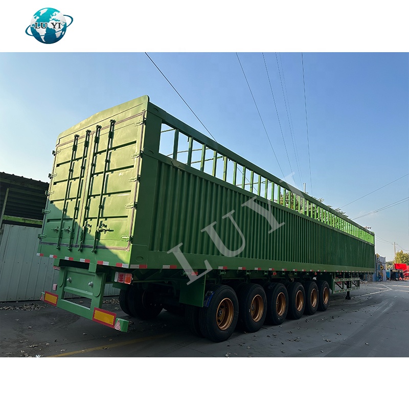 6 ejes Semitrailer de carga de la cerca alta | Luyi 7