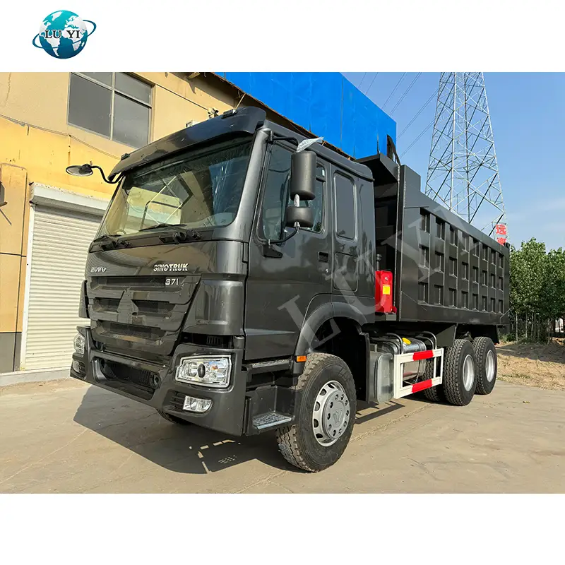 12 عجلات تفريغ شاحنة 8x4 الحجر والرمل 1