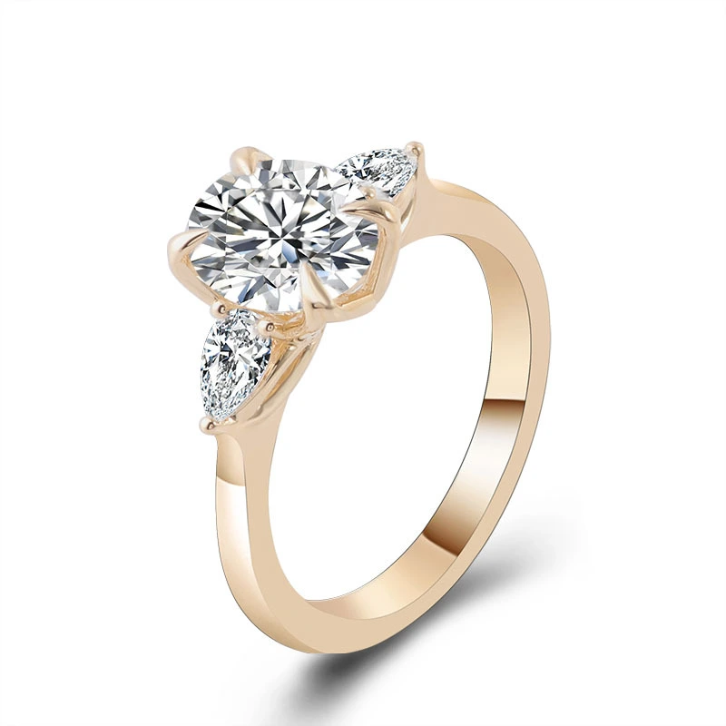 Anneau de diamant 1,5 carat CT 18K 1