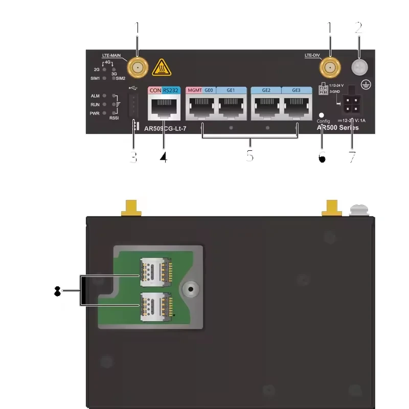 AR509CG-Lt-7 50010385 Ar500 Series LTE Router with SIM Card 1