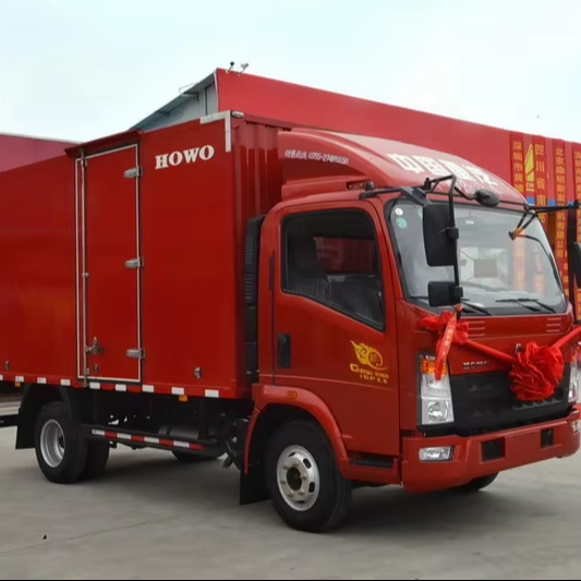 Sinotruk Howo 4x2 Left-hand Drive Box Truck Low Price Sale 1