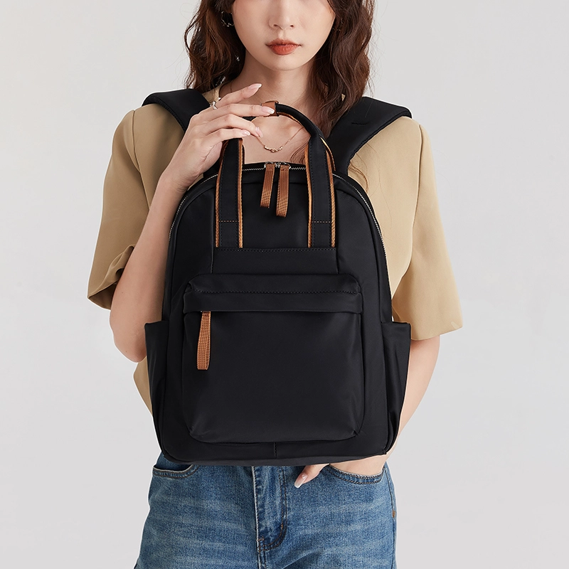 Custom Logo Fashional Large Capacity Oxford Women Backpack Waterproof Travel Backpack Leisure Fitness Bag With Handle 1