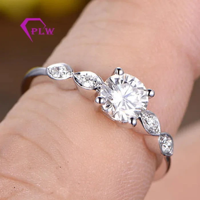 14K White Gol Diamond pour toujours 1