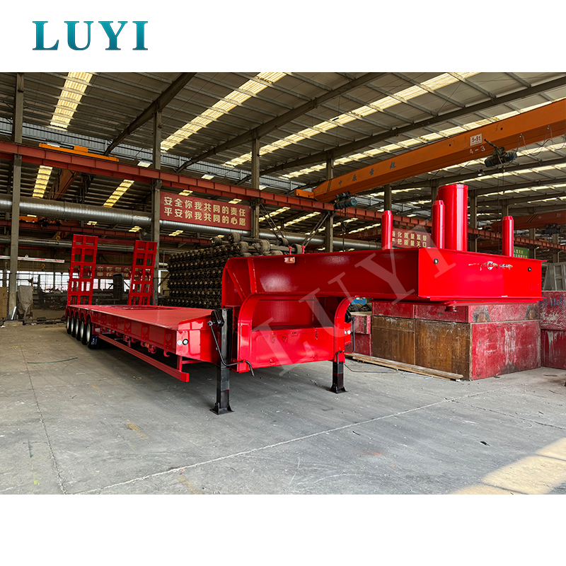 Semi-remorque à plateau à lit plat personnalisable à 5 axes | Luyi 4