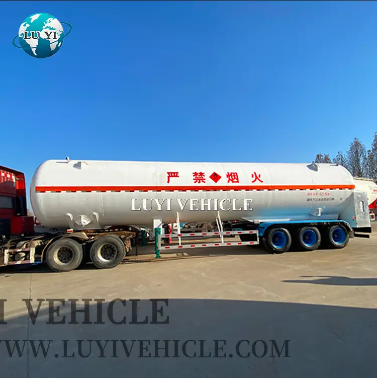 High Quality Lpg Fuel Gas Liquid Lng Trailer Tanker 1