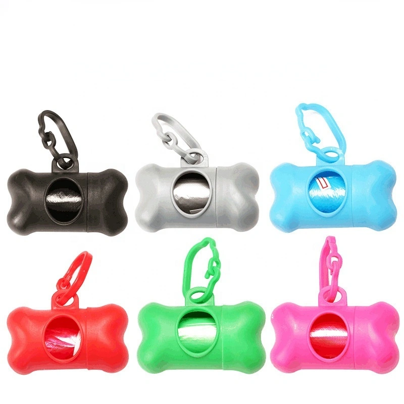 Factory cheap Bone Shaped Poop Bag Dispenser Pet Waste Disposal Bag Dispenser with Waste Bag Eco-Friendly Pet Waste Disposal-xinchen 1
