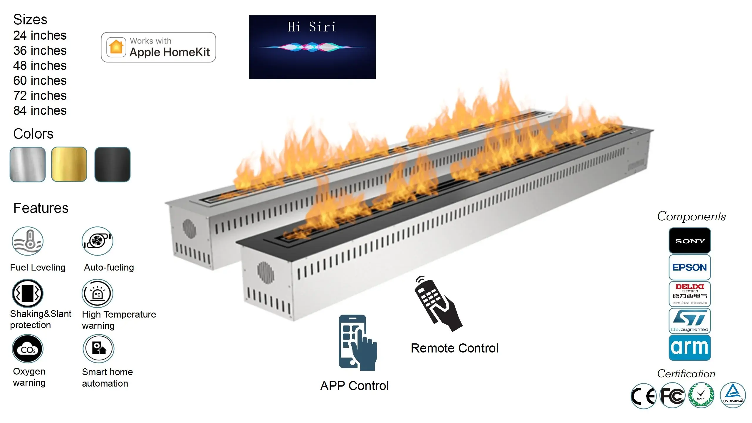 Afire Water Vapor Fireplace Price Online Technical Support Wholesale - SEFIRE 3