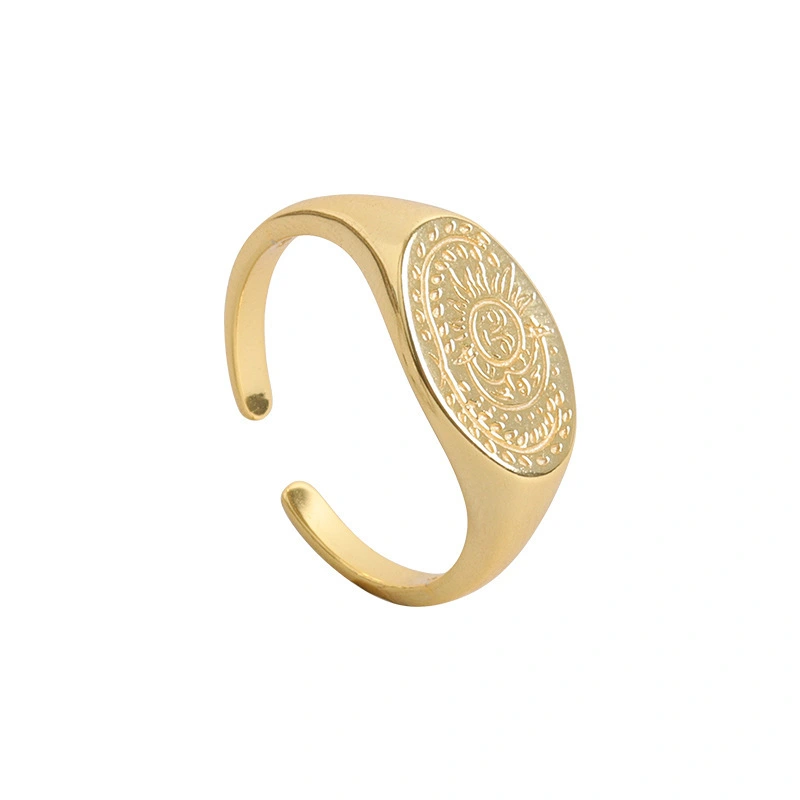 Wholesale Fashion Copper Sun And Moon Rings Men And Women Universal Luxury Ring Jewelry 1