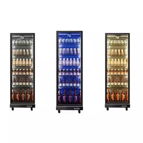 Refrigerador grande para enfriar cerveza, bebidas, vitrina de vidrio, refrigerador inteligente para bebidas 6