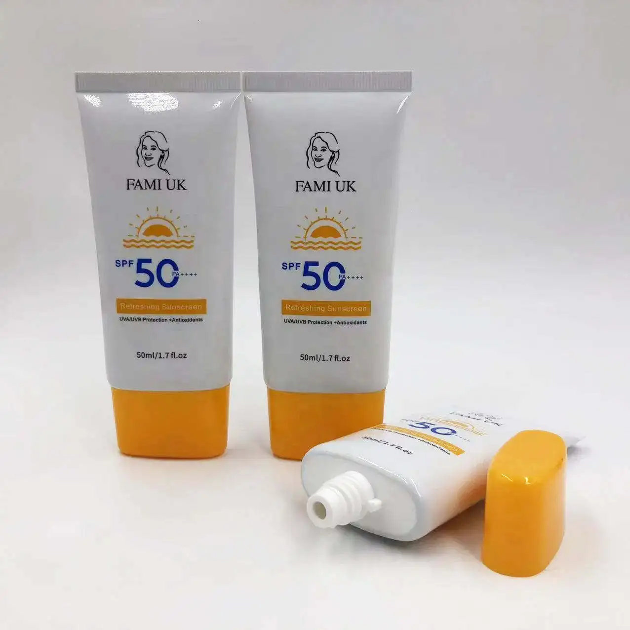 50г түтүк сыгуу күндөн коргоочу бөтөлкө Кол креми бөтөлкө косметикалык таңгактоо териге кам көрүү каражаттары 1