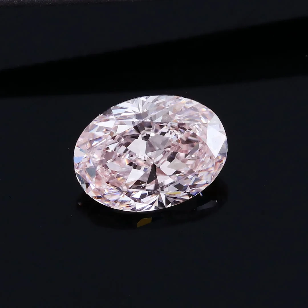 Diamantes de laboratorio Precio al por mayor 1.07ct sakura sakura elegante rosa cvd diamante laboratorio de diamantes de diamantes anillo de boda fina 1