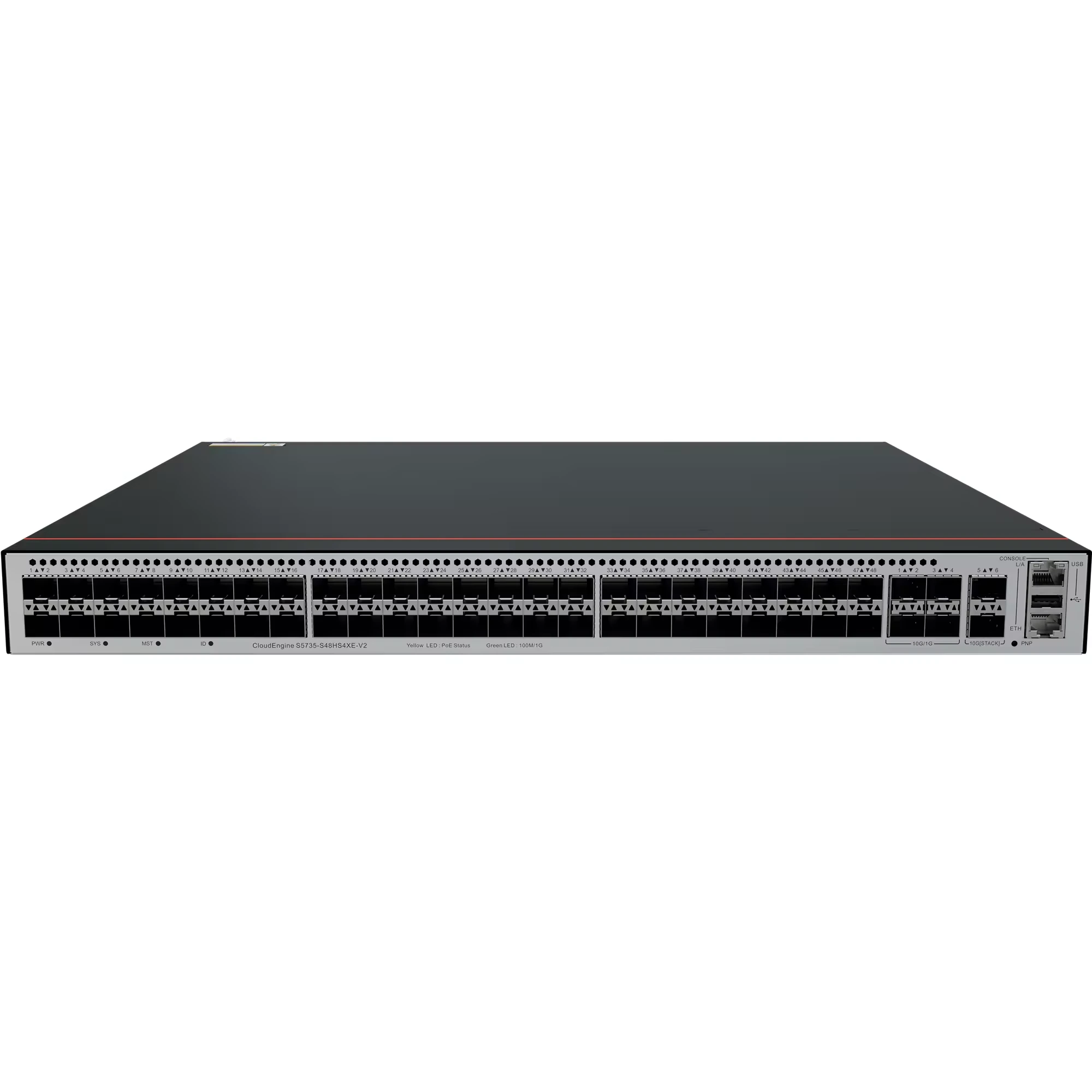 S5755-H48UN4Y2CZ 02355NEH 4*25GE SFP28 Puertos, 2*100Ge QSFP28 Puertos Switches 2.5GE de alta calidad 1