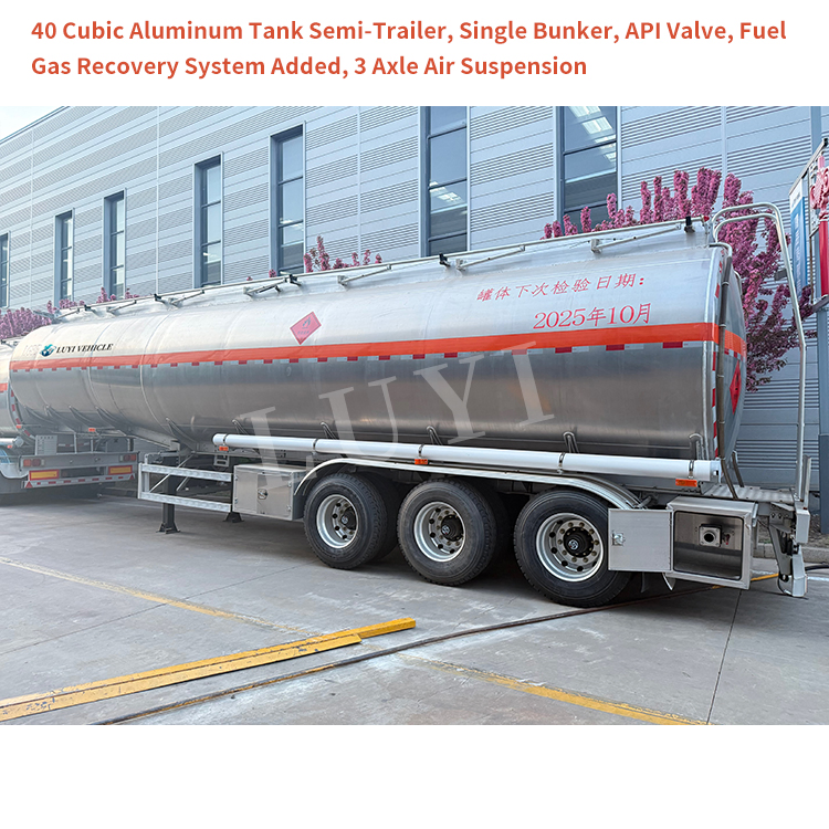 Semi trailer del tanque de combustible de aleación de aluminio | Luyi 7