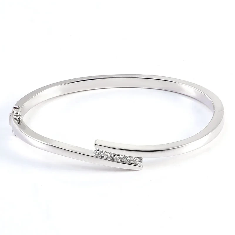 Fabrik Großhandel Schmuck Verstellbares Montagearmband 925 Sterling Silber Tennis Armband Moissanit Armband Armband 1