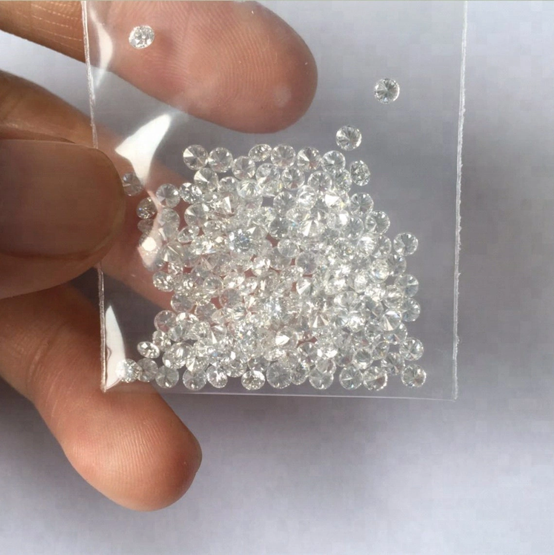 Provence Jewelry Melee Small Size Round Brilliant Cut Moissanite Diamond Loose Moissanite Diamonds 1ct Sample 1