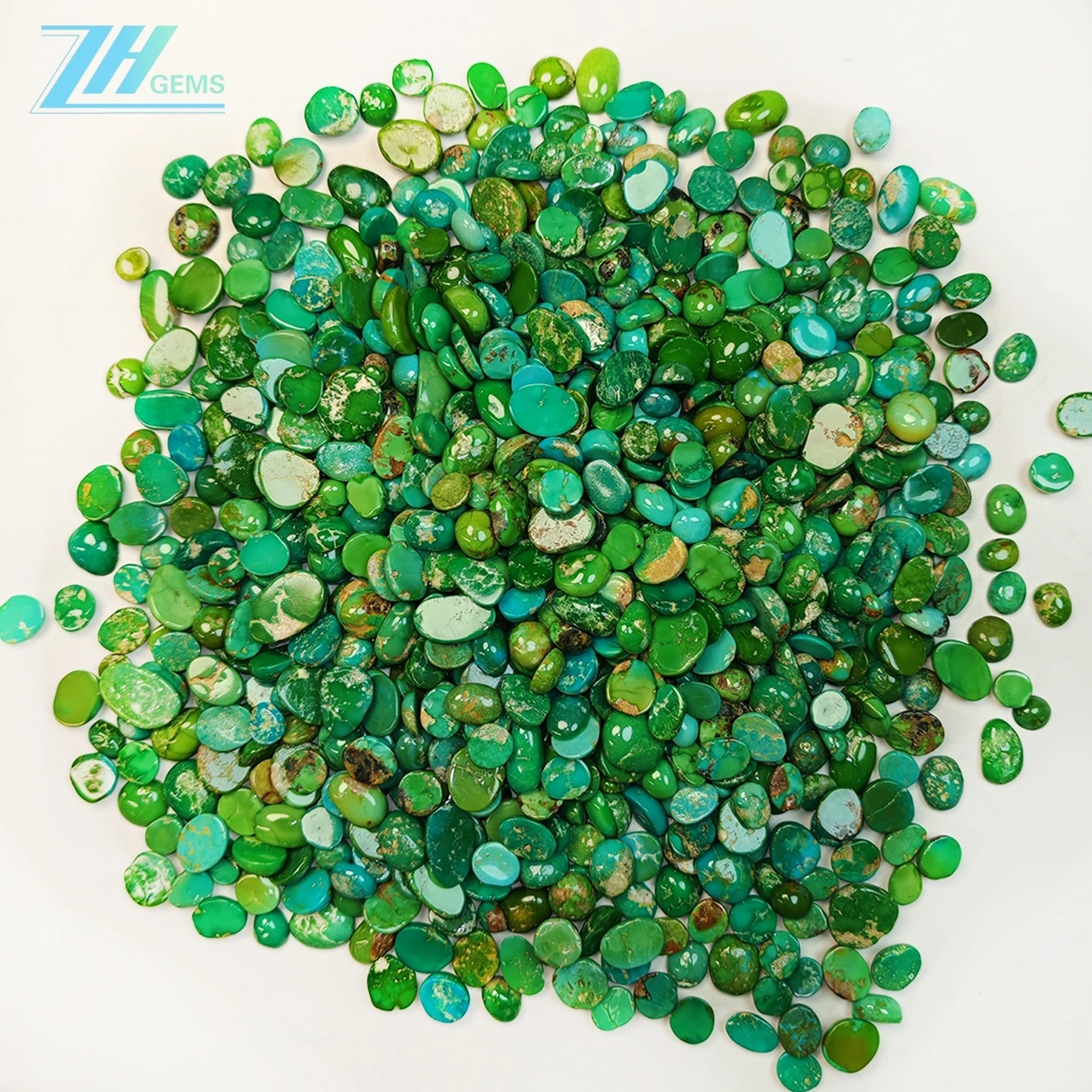 Natural Turquoise Free-shape Cabochon Turquoise Making Choker Necklace Tiny Green Blue Cab Meditation 1