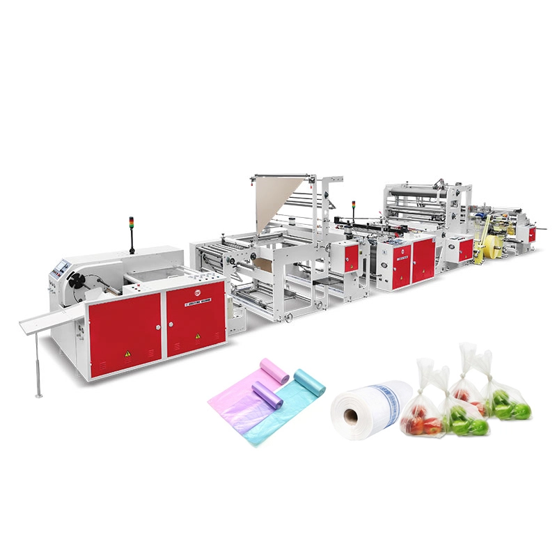 1000PR+C2 Fully Automatic Bottom Sealing Rolling Bag Making Machine With Core/Coreless 1